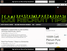 Tablet Screenshot of 1001recruittips.com